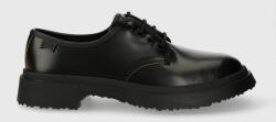 Camper pantofi de piele Walden femei, culoarea negru, cu toc plat, K201459.001 9BYX-OBD48S_99X
