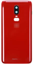 OnePlus 1071100134 Gyári akkufedél hátlap - burkolati elem OnePlus 6, piros (1071100134)