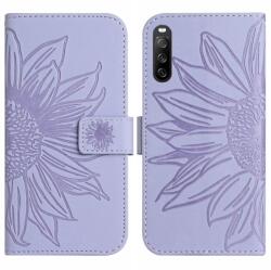 ART SUN FLOWER portofel cu curea Sony Xperia 10 IV 5G violet