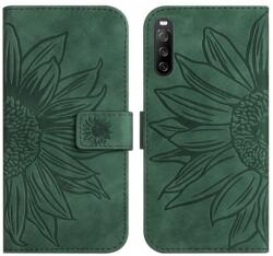 ART SUN FLOWER portofel cu curea Sony Xperia 10 IV 5G verde