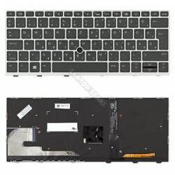 HP L13697-211 gyári új, ezüst-fekete magyar háttérvilágításos laptop billentyűzet (15177)