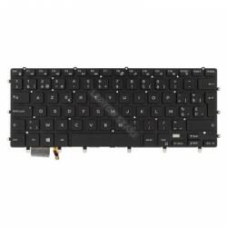Dell 0GDT9F gyári új francia fekete háttérvilágításos laptop billentyűzet, keret nélkül (19884)
