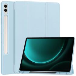  PIELE LEATHER rabatabilă Samsung Galaxy Tab S9 FE+ albastră