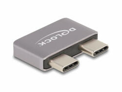 Delock USB Type-C adapter USB 40 Gbps 2 x apa 2 x anya port védővel fém (60055)