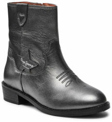 Pepe Jeans Cizme Pepe Jeans Western Metal PGS50175 Silver 934