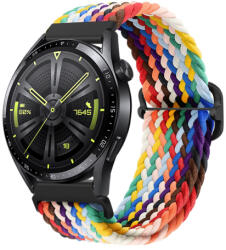 BSTRAP Elastic Nylon szíj Huawei Watch GT/GT2 46mm, rainbow (SSG025C0212)