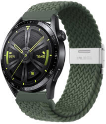 BSTRAP Elastic Nylon 2 szíj Huawei Watch GT 42mm, olive green (SSG027C0502)