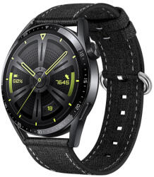 BSTRAP Denim szíj Huawei Watch 3 / 3 Pro, black (SSG031C0110)