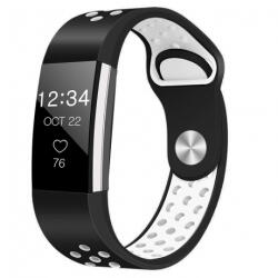 BSTRAP Silicone Sport (Small) szíj Fitbit Charge 2, black/white (SFI003C08)