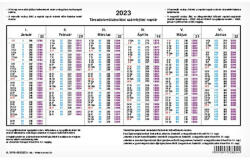 Nyomell TB számfejtési naptár A. 3516-38/2025