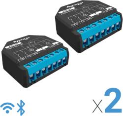 Shelly PLUS 2PM WiFi + Bluetooth, két áramkörös okosrelé, áramfogyasztás-méréssel 2db (3800235265031)