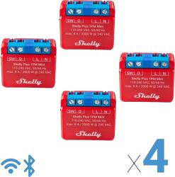Shelly PLUS 1PM MINI Wi-Fi + Bluetooth okosrelé, áramfogyasztás-méréssel 4db (3800235265666)
