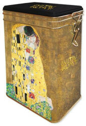 Fridolin Csatos fémdoboz, dombornyomott, 11x18x7, 4cm, Klimt: The Kiss