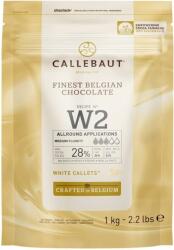 Callebaut Fehércsokoládé pasztilla (korong) 1 kg Callebaut W2