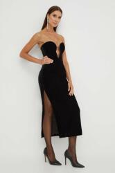Bardot ruha fekete, mini, harang alakú - fekete L - answear - 56 990 Ft