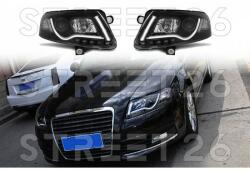 TUNING-TEC Faruri Xenon compatibile cu Audi A6 C6 04.04-08 TRU DRL Negru (6381)