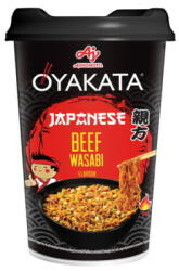 Oyakata Instant Japán Tészta Wasabis Marhahús Ízesítésű, 93gr (Oyakata)