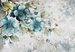 Consalnet Kék virág ágakon poszter, fotótapéta Vlies (152, 5 x 104 cm) (C1-14870VEL)