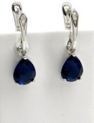Silver ALEXIA ezüst fülbevaló (kék) (2023112311)