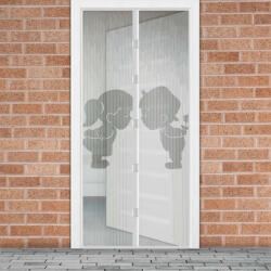  Szúnyogháló függöny ajtóra - mágneses - 100 x 210 cm - Fiú + Lány (G11398F)