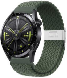 BSTRAP Elastic Nylon 2 curea pentru Huawei Watch GT/GT2 46mm, olive green (SSG027C0503)