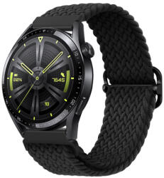 BSTRAP Elastic Nylon curea pentru Huawei Watch GT3 42mm, black (SSG024C0108)