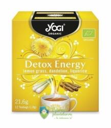 YOGI TEA Ceai Bio Detoxifiant cu lemongrass, lemn dulce 21.6 gr (12 plicuri)