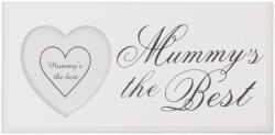 Clayre & Eef Rama foto de perete lemn alb Mummy's the Best 24 cm x 12 cm (CC2F0127)