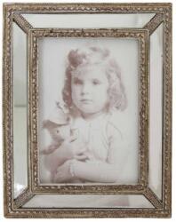 Clayre & Eef Rama foto de masa polirasina argintiu antichizat Annabel 14 cm x 17 cm (CC1169)