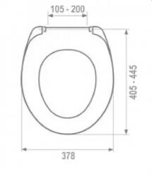 MKW Uni Basic Easy off WC-tető SoftClose (MKW S555V010)