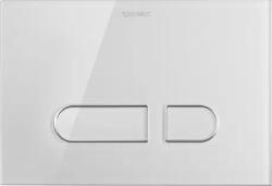 DURAVIT DuraSystem A1 nyomólap, WC-hez, fehér, üveg (WD5002012000)