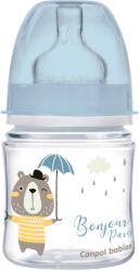 Canpol babies Антиколик шише Canpol Easy Start - Bonjour Paris, 120 ml, Синьо (35/231_blu) - kindermarket