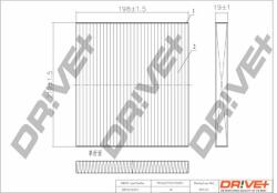 Dr! ve+ Filtru, aer habitaclu Dr! ve+ DP1110.12. 0075