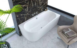 Kolpa San Kád, Kolpa San 518030 Dream SP 170x75 falhoz állítható fürdőkád, balos kivitel - zuhanykabin