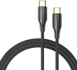 Vention USB-C 2.0 to USB-C Cable Vention TAUBH 2m, 3A, LED Black (TAUBH) - scom
