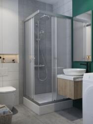 Radaway Projecta szögletes zuhanykabin átlátszó üveggel 80x80 cm (34260-01-01M)