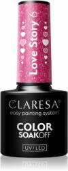 Claresa SoakOff UV/LED Color Love Story géles körömlakk árnyalat 6 5 g