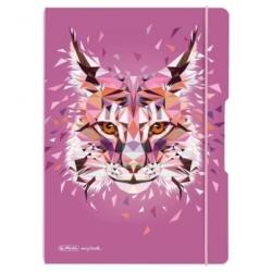 Herlitz Caiet My book flex, A4, Velin, motiv, wild animals lynx, Herlitz HZ9493980