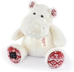 Histoire d'Ours Hipopotam de pluș Christmas White Hippo Cocooning Histoire d’ Ours alb 40 cm de la 0 luni (HO3202)