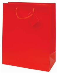Dísztasak CREATIVE Special Simple L 26x32x12 cm egyszínű piros zsinórfüles
