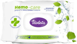 Violeta nedves toalettpapír, HemoCare, aranyeres tünetek kezelésének kiegészítésére (60 db) - pelenka