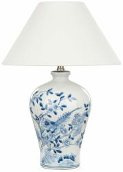 Beliani Fehér és kék porcelán asztali lámpa 55 cm MAGROS