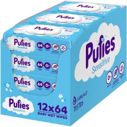 Pufies Sensitive Nedves törlőkendő csomag, 12x64 db (13800024027540)