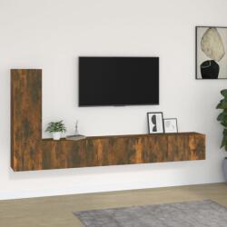vidaXL 3 részes füstös tölgy színű szerelt fa TV-szekrényszett (3114323)