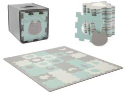 KinderKraft Covoras De Joaca Kinderkraft Luno Shapes, Puzzle 3d, Spuma, Mint (kplush00min0000) - orasuljucariilor