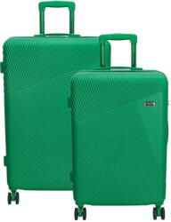 Dugros Marbella világoszöld 4 kerekű közepes bőrönd és nagy bőrönd (marbella-M-L-vilagoszold)