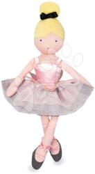 Doudou Rongybaba Margot My Little Ballerina Jolijou 35 cm rózsaszín-ezüst ruhácska szoknyával puha textilanyagból 4 évtől (JJ6037)