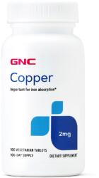 GNC Copper 2 mg, Cupru, 100 tablete, GNC
