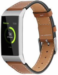  BStrap Leather Italy (Small) szíj Fitbit Charge 3 / 4, brown