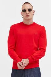 HUGO BOSS pamut pulóver könnyű, piros - piros L